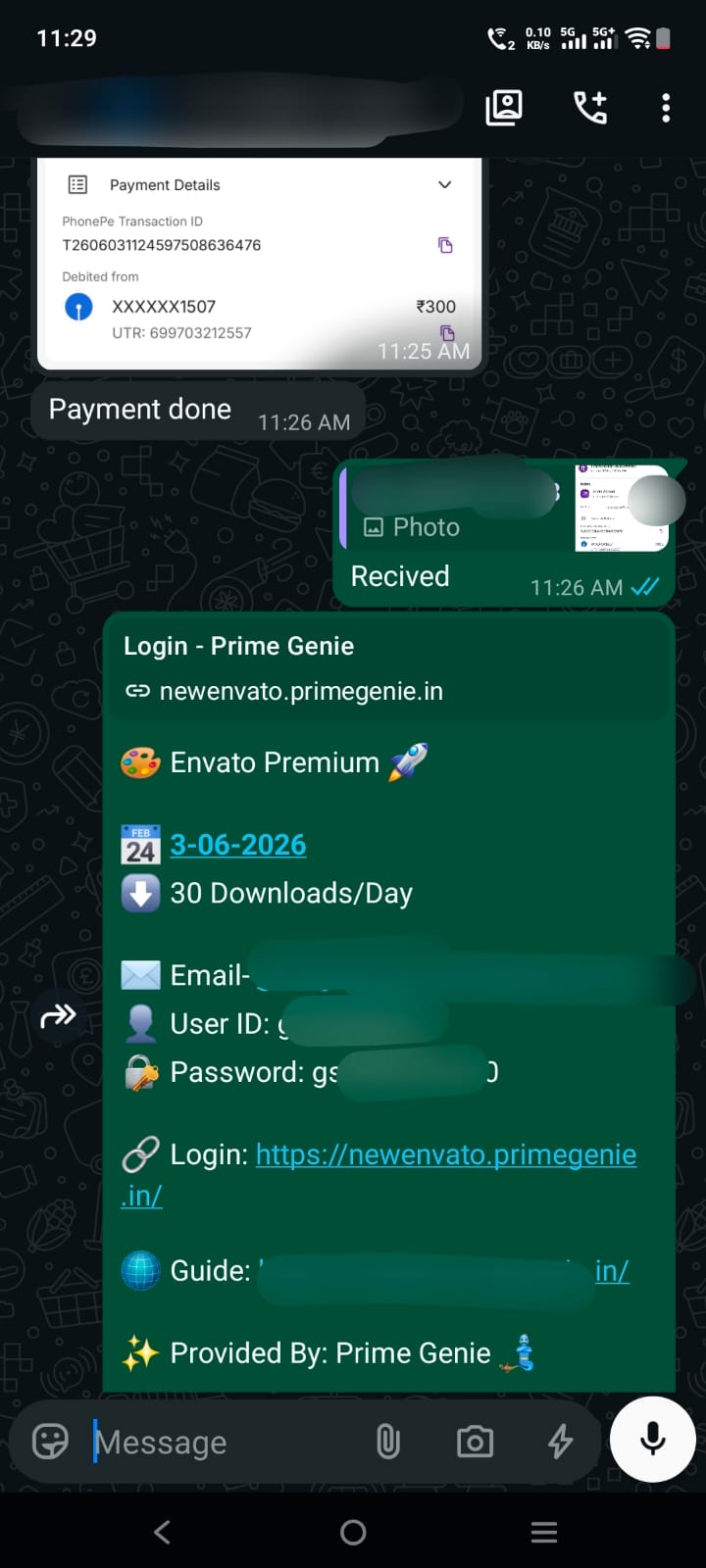 Prime Genie Group Buy designer tools subscription customer activation proof screenshot 26
